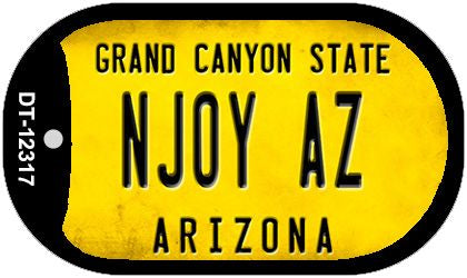 Arizona NJOY AZ Novelty Metal Dog Tag Necklace DT-12317