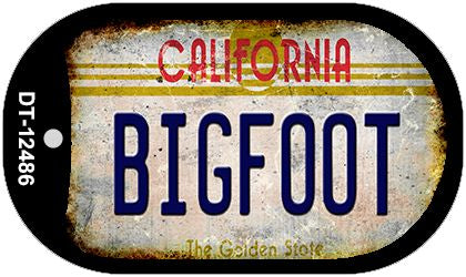 Bigfoot California Novelty Metal Dog Tag Necklace DT-12486