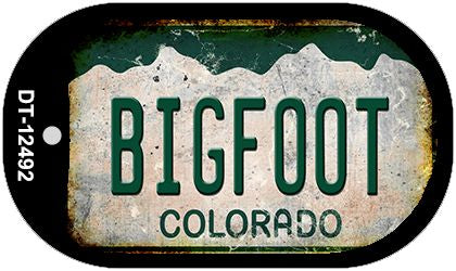 Bigfoot Colorado Novelty Metal Dog Tag Necklace DT-12492