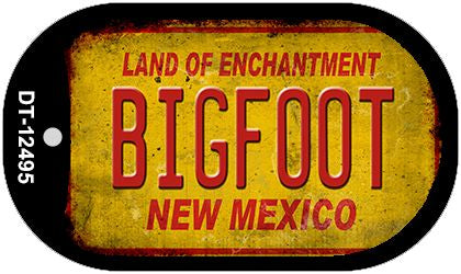 Bigfoot New Mexico Novelty Metal Dog Tag Necklace DT-12495