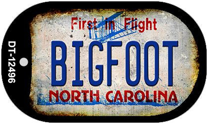 Bigfoot North Carolina Novelty Metal Dog Tag Necklace DT-12496