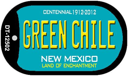 Green Chile New Mexico Green Novelty Metal Dog Tag Necklace DT-12502