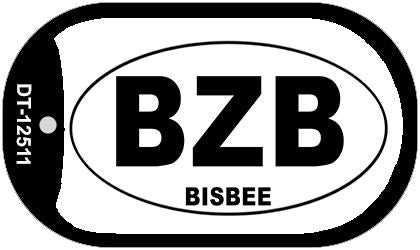 BZB Bisbee Novelty Metal Dog Tag Necklace DT-12511