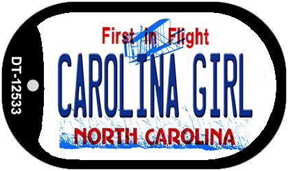 Carolina Girl North Carolina Novelty Metal Dog Tag Necklace DT-12533