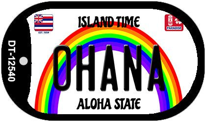 Ohana Novelty Metal Dog Tag Necklace DT-12540