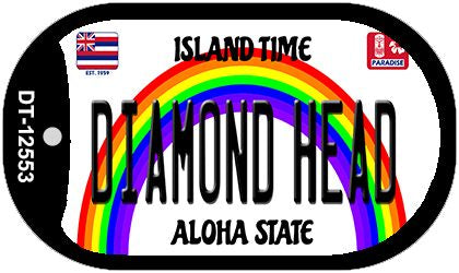 Diamond Head Novelty Metal Dog Tag Necklace DT-12553