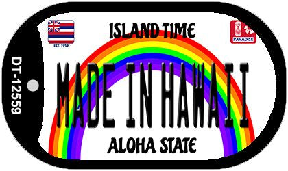 Made In Hawaii Novelty Metal Dog Tag Necklace DT-12559