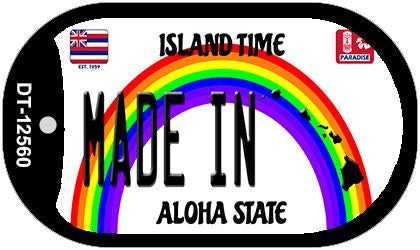 Made In Hawaii Novelty Metal Dog Tag Necklace DT-12560