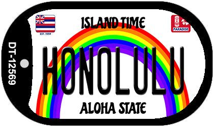 Honolulu Novelty Metal Dog Tag Necklace DT-12569