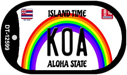 Koa Novelty Metal Dog Tag Necklace DT-12599