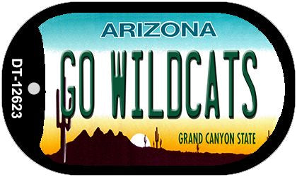Go Wildcats Novelty Metal Dog Tag Necklace DT-12623