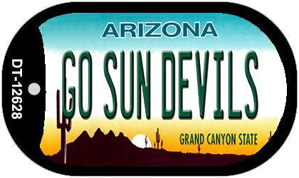 Go Sun Devils Novelty Metal Dog Tag Necklace DT-12628