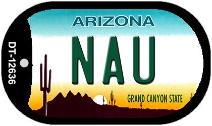Northern Arizona Univ Novelty Metal Dog Tag Necklace DT-12636