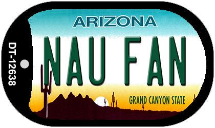 Northern Arizona Univ Fan Novelty Metal Dog Tag Necklace DT-12638