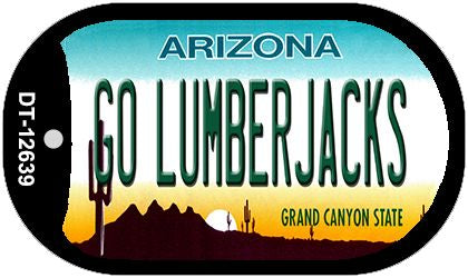 Go Lumberjacks Novelty Metal Dog Tag Necklace DT-12639