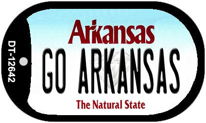 Go Arkansas Novelty Metal Dog Tag Necklace DT-12642