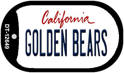 Golden Bears Novelty Metal Dog Tag Necklace DT-12649