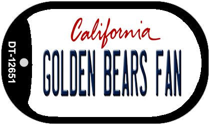 Golden Bears Fan Novelty Metal Dog Tag Necklace DT-12651