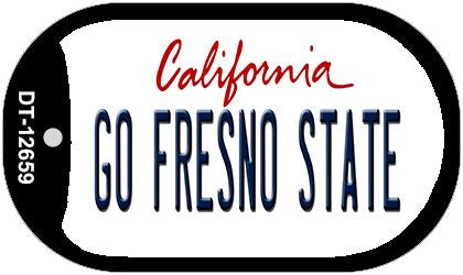 Go Fresno State Novelty Metal Dog Tag Necklace DT-12659