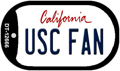 USC Fan Novelty Metal Dog Tag Necklace DT-12666