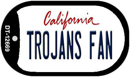 Trojans Fan Novelty Metal Dog Tag Necklace DT-12669