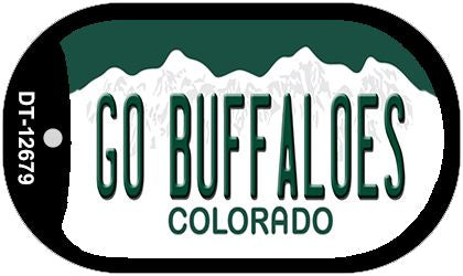 Go Buffaloes Novelty Metal Dog Tag Necklace DT-12679