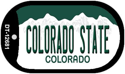 Colorado State Novelty Metal Dog Tag Necklace DT-102681