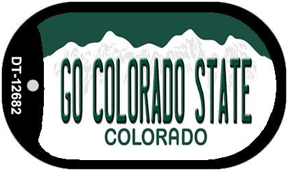Go Colorado State Novelty Metal Dog Tag Necklace DT-12682