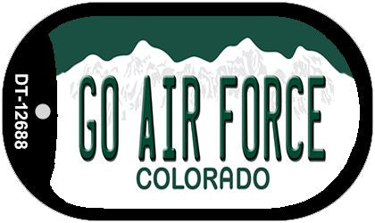 Go Air Force Novelty Metal Dog Tag Necklace DT-12688
