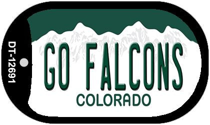 Go Falcons Novelty Metal Dog Tag Necklace DT-12691