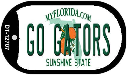 Go Gators Novelty Metal Dog Tag Necklace DT-12707