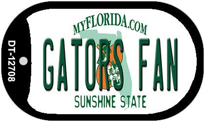 Gators Fan Novelty Metal Dog Tag Necklace DT-12708