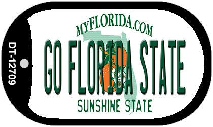 Go Florida State Novelty Metal Dog Tag Necklace DT-12709