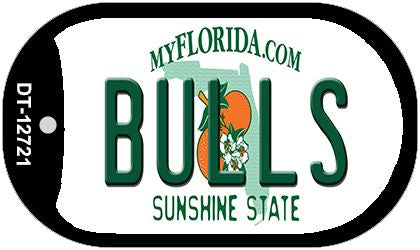 Bulls Novelty Metal Dog Tag Necklace DT-12721
