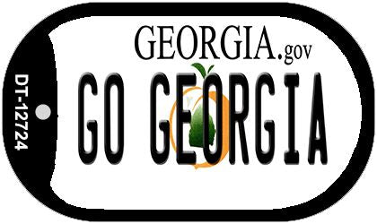 Go Georgia Novelty Metal Dog Tag Necklace DT-12724
