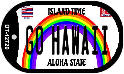 Go Hawaii Novelty Metal Dog Tag Necklace DT-12729