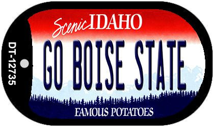 Go Boise State Novelty Metal Dog Tag Necklace DT-12735