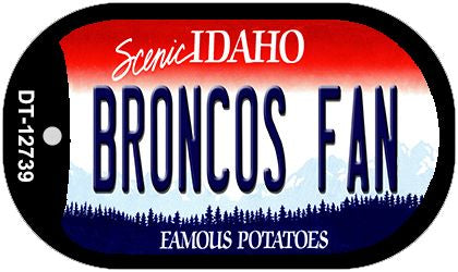 Broncos Fan Novelty Metal Dog Tag Necklace DT-12739