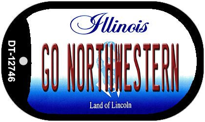 Go Northwestern Novelty Metal Dog Tag Necklace DT-12746