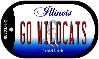 Go Wildcats Novelty Metal Dog Tag Necklace DT-12749