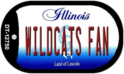 Wildcats Fan Novelty Metal Dog Tag Necklace DT-12750