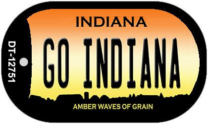 Go Indiana Novelty Metal Dog Tag Necklace DT-12751