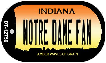 Notre Dame Fan Novelty Metal Dog Tag Necklace DT-12756