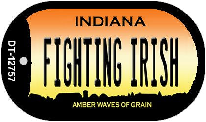 Fighting Irish Novelty Metal Dog Tag Necklace DT-12757