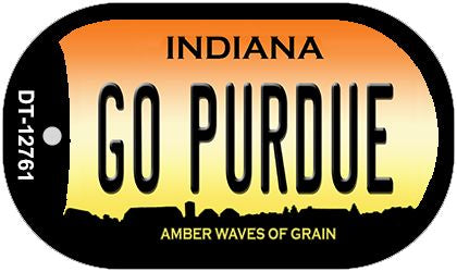 Go Purdue Novelty Metal Dog Tag Necklace DT-12761