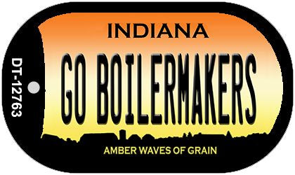 Go Boilermakers Novelty Metal Dog Tag Necklace DT-12763