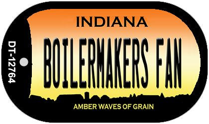 Boilermakers Fan Novelty Metal Dog Tag Necklace DT-12764