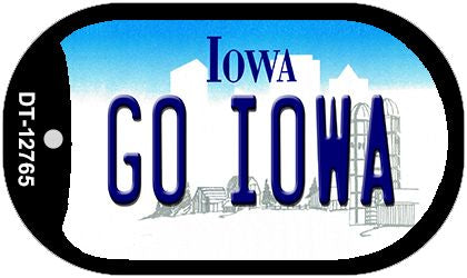 Go Iowa Novelty Metal Dog Tag Necklace DT-12765