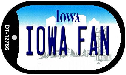 Iowa Fan Novelty Metal Dog Tag Necklace DT-12766