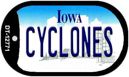 Cyclones Novelty Metal Dog Tag Necklace DT-12771